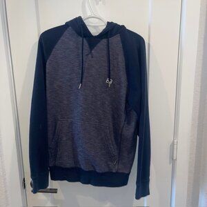 Billabong Sweatshirt Medium Gray Blue Vintage Hoodie Waves Surfing Beach 90s